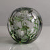 Edward Hald for Orrefors, Sweden, "Fish Graal" vase in clear glass with black and green internal illustration M5378