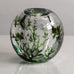 Edward Hald for Orrefors, Sweden, "Fish Graal" vase in clear glass with black and green internal illustration M5378