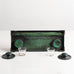 Nils Fougstedt, FAK Brons, Sweden, patinated bronze double inkwell L3527