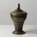 Aegte Bronce Ildfast, Denmark, bronze lidded urn with fish figure to lid L3169