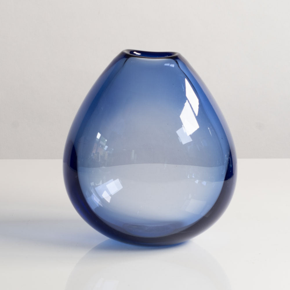 Per Lutken for Holmegaard, soap bubble vase in blue M4169