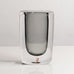 Nils Landberg for Orrefors, Sweden, light gray rectangular sommerso vase M4210