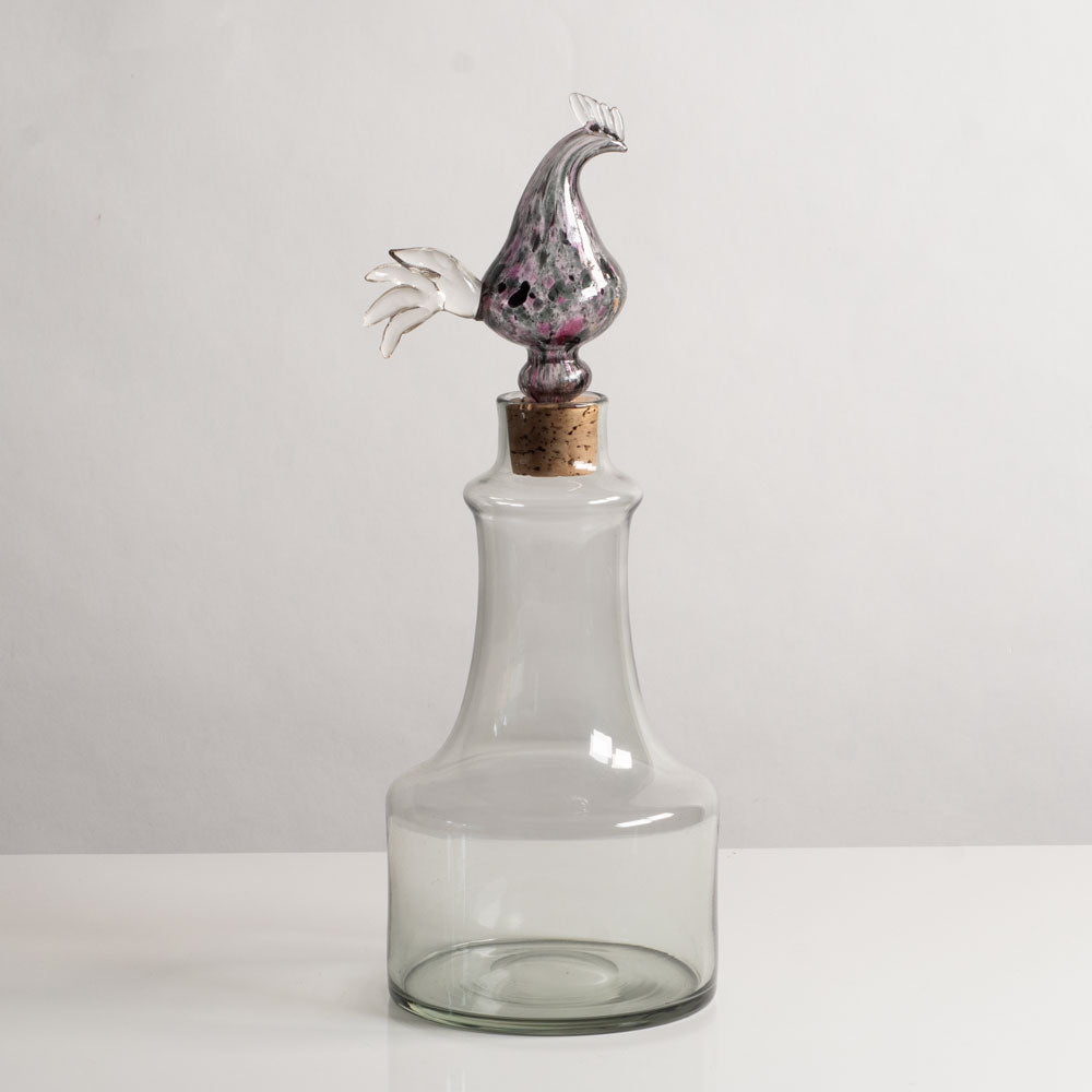 Kaj Franck for Nuutäjarvi-Nottsjö, Finland, decanter with rooster stopper L3957