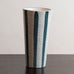 Stig Lindberg for Gustavsberg, Sweden, faiance vase with black, turquoise and white decoration L3949
