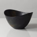 Gunnar Nylund for Rörstrand, Sweden, ovoid bowl with black and brown glaze K2246