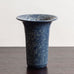 Lauritz Hjorth, unique stoneware vase with speckled blue matte glaze M4309