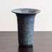 Lauritz Hjorth, unique stoneware vase with speckled blue matte glaze M4309