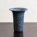 Lauritz Hjorth, unique stoneware vase with speckled blue matte glaze M4309