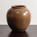 Erich and Ingrid Triller for Tobo, Sweden, unique stoneware vase with golden brown glaze G9171