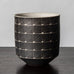 Uwe Lerch, Germany, unique stoneware vase with black and white patterned glaze J1309