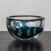 Vicke Lindstrand for Kosta, Sweden, glass bowl in blue and clear glass J1347