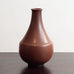 Erich and Ingrid Triller for Tobo, Sweden, unique stoneware vase with reddish  brown glaze K2548