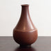 Erich and Ingrid Triller for Tobo, Sweden, unique stoneware vase with reddish  brown glaze K2548