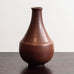 Erich and Ingrid Triller for Tobo, Sweden, unique stoneware vase with reddish  brown glaze K2548
