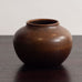 Erich and Ingrid Triller for Tobo, Sweden, unique stoneware vase with dark brown glaze G9184