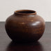 Erich and Ingrid Triller for Tobo, Sweden, unique stoneware vase with dark brown glaze G9184