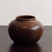 Erich and Ingrid Triller for Tobo, Sweden, unique stoneware vase with dark brown glaze G9184