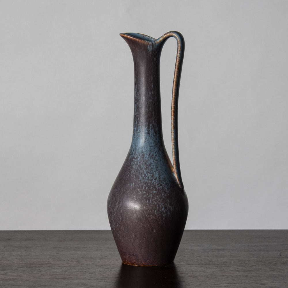 Gunnar Nylund for Rorstrand, stoneware pitcher with blue and brown glaze J1329