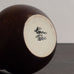 Erich and Ingrid Triller for Tobo, Sweden, unique stoneware vase with dark brown glaze G9184