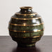 SVM, Sweden, ribbed vase in light bronze M4511