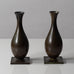 Just Andersen for GAB, Sweden, pair of bronze vases L3193 and L3191