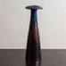 Liisa Hallamaa for Arabia, Finland, tall vase with blue and blue and brown glaze M5407