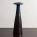 Liisa Hallamaa for Arabia, Finland, tall vase with blue and blue and brown glaze M5407