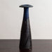Liisa Hallamaa for Arabia, Finland, tall vase with blue and blue and brown glaze M5407