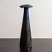 Liisa Hallamaa for Arabia, Finland, tall vase with blue and blue and brown glaze M5407
