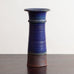 Annikki Hovisaari for Arabia, Finland, unique stoneware vase with blue glaze M5405