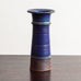 Annikki Hovisaari for Arabia, Finland, unique stoneware vase with blue glaze M5405
