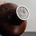 Liisa Hallamaa for Arabia, Finland, wide vase with blue and blue and brown glaze M5432