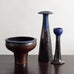 Three stoneware vessels by Liisa Hallamaa for Arabia, Finland