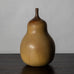 Gisela Frenzel, Germany, unique stoneware pear shaped vase with yellow ochre glaze J1269