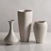 Three white vases by Gunnar Nylund for Rörstrand, Sweden