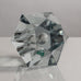 Strombergshyttan faceted vase in grayish clear glass M4257