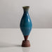 Wilhelm Kåge for Gustavsberg, Sweden, unique stoneware footed "Farsta Terra Spirea" vase  H1244
