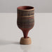 Wilhelm Kåge for Gustavsberg, "Farsta" "Terra Spirea" miniature vase with matte brown glaze H1497