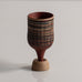 Wilhelm Kåge for Gustavsberg, "Farsta" "Terra Spirea" miniature vase with matte brown glaze H1497