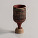 Wilhelm Kåge for Gustavsberg, "Farsta" "Terra Spirea" miniature vase with matte brown glaze H1497