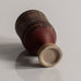 Wilhelm Kåge for Gustavsberg, "Farsta" "Terra Spirea" miniature vase with matte brown glaze H1497