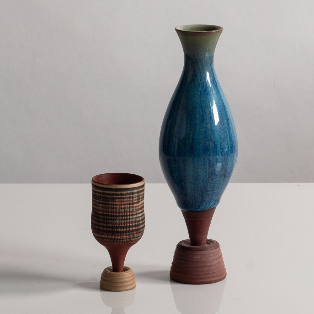 Two "Terra Spirea" vases by Wilhelm Kåge for Gustavsberg, Sweden