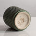 Arne Bang, Denmark, stoneware fluted cylindrical vase with green glaze M5412