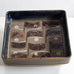 Carl Harry Stålhane for Rörstand, Sweden, stoneware dish with pattern in gray and brown glaze L3975