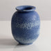 Gunnar Nylund for Rörstrand, Sweden, stoneware ovoid  vase with speckled blue glaze M5440