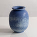 Gunnar Nylund for Rörstrand, Sweden, stoneware ovoid  vase with speckled blue glaze M5440