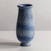 Gunnar Nylund for Rörstrand, Sweden, stoneware footed vase with speckled blue glaze M5391