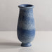 Gunnar Nylund for Rörstrand, Sweden, stoneware footed vase with speckled blue glaze M5391