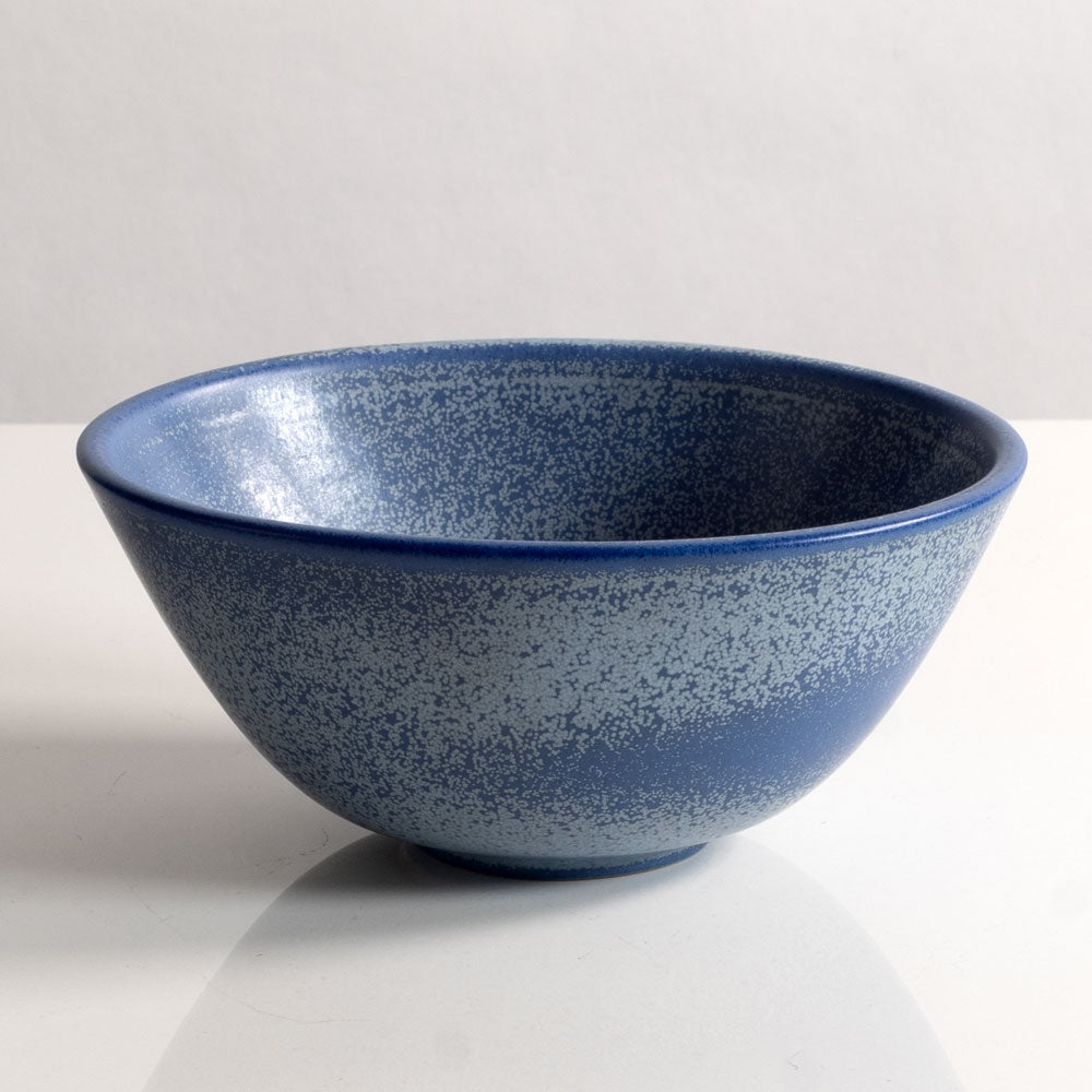 Gunnar Nylund for Rörstrand, Sweden, stoneware bowlwith speckled blue glaze M4262