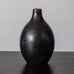 Erich and Ingrid Triller for Tobo, Sweden, vase with dark brown glaze H1171